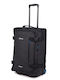 Estil Medium Fabric Suitcase Black With 2 Wheels Height 63cm