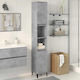 vidaXL Badezimmersäule Wandhängeschrank H30xB30xH190cm Gray