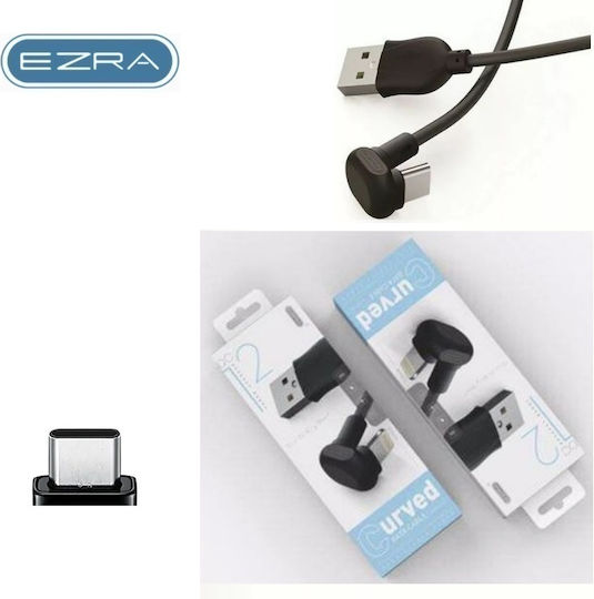 Ezra USB 2.0 Cable USB-C Male - USB-A Black 1.2m