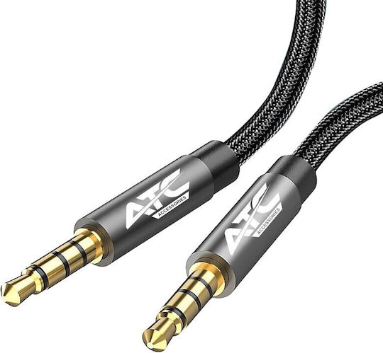 ATC Cablu De Audio TRRS 3,5 Mm Male - 3,5 Mm Male Negru 5m 02.008.0148