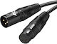ATC Cable XLR male - XLR female Μαύρο 5m 02.009.0042