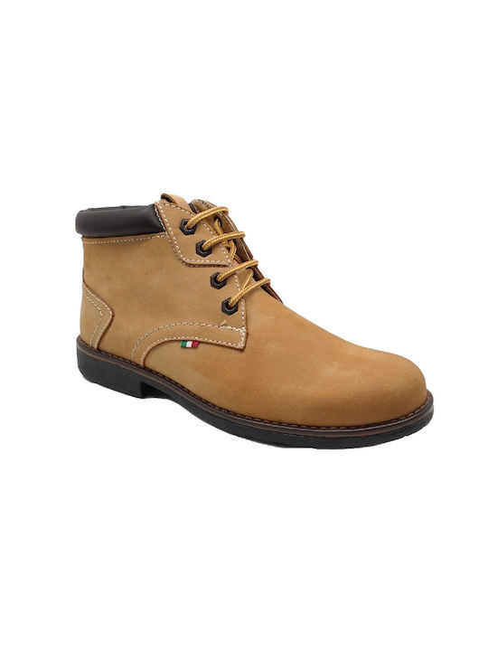 Cabrini Leather Yellow Men's Boots