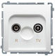 Kontakt-simon Basic Rtv Antenna Socket 10db White Bmzak10 1.01 11