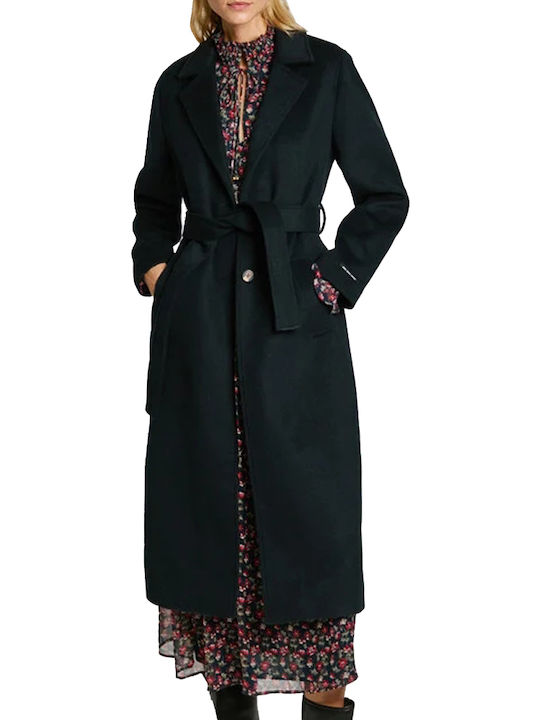 Pepe Jeans Brenda Women's Navy Blue Coat with B...