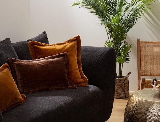 Atmosphera Sofa-Kissen Cuddly Braune 38x58cm