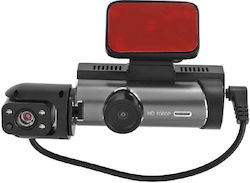 Cameră auto dublă DVR 3.16" Full HD 1080p G-Sensor IR 170° Argintiu