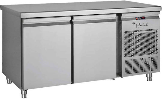 Bambas Frost Frigider Inoxidabil de Banc cu 2 Uși și Unitate de Răcire L155xl70xH85cm