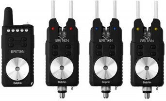Delphin Briton Wireless Bite Alarms Sensors Set 3+1 Black Color