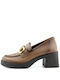 Ragazza Leather Brown Heels