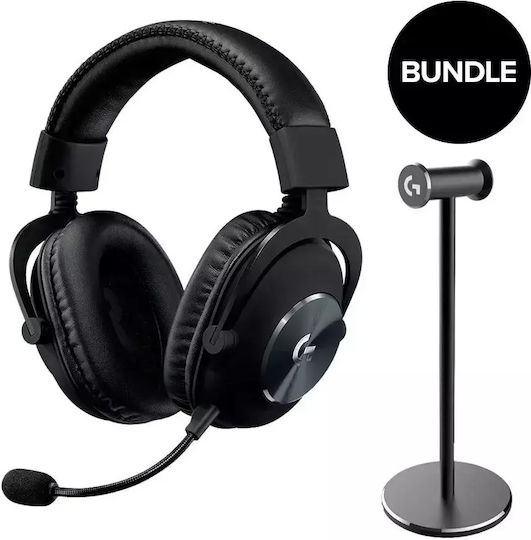 Logitech G Pro X & Premium Headset Stand Over Ear Gaming Headset με σύνδεση USB / 3.5mm