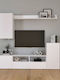 Rodos Living Room TV Unit White L210.2xW36xH90.4cm