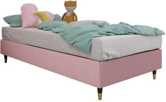 Kinderbett Klassisch Semi-Doppel mit Matratze Rosa 120x200cm