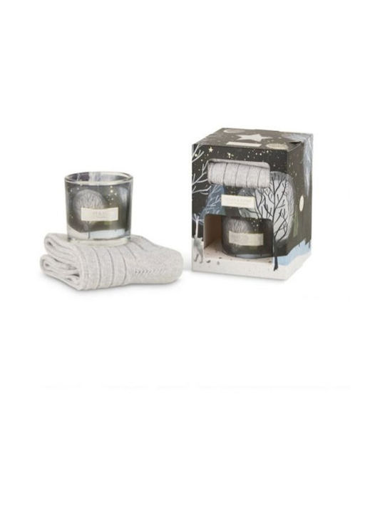 Heart & Home Christmas Gray Candle