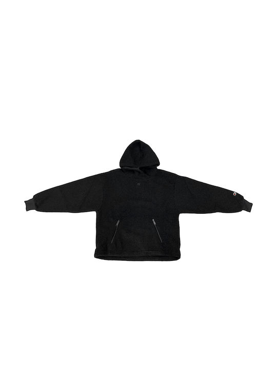 Champion Women Hooded Sweatshirt Black