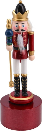 Wooden Christmas Nutcracker with Music 22.5cm Multicolour