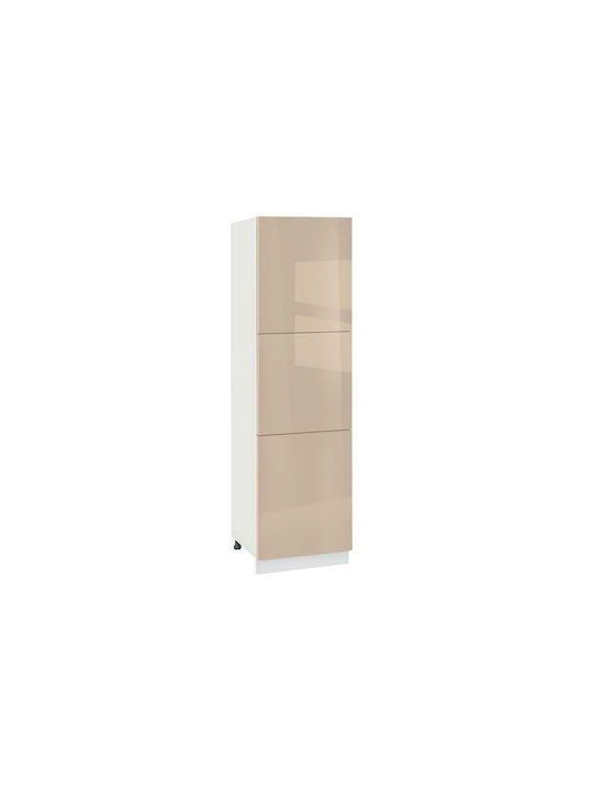 Νο 603k Επιδαπέδιο Ντουλάπι Εκρού 60x58x143.8εκ.