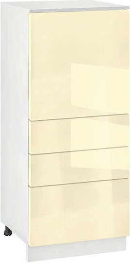 Νο 600k Επιδαπέδιο Ντουλάπι Εκρού 60x58x143.8εκ.