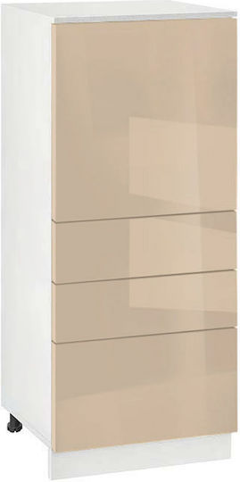 Νο 600k Επιδαπέδιο Ντουλάπι Καφέ 60x58x143.8εκ.