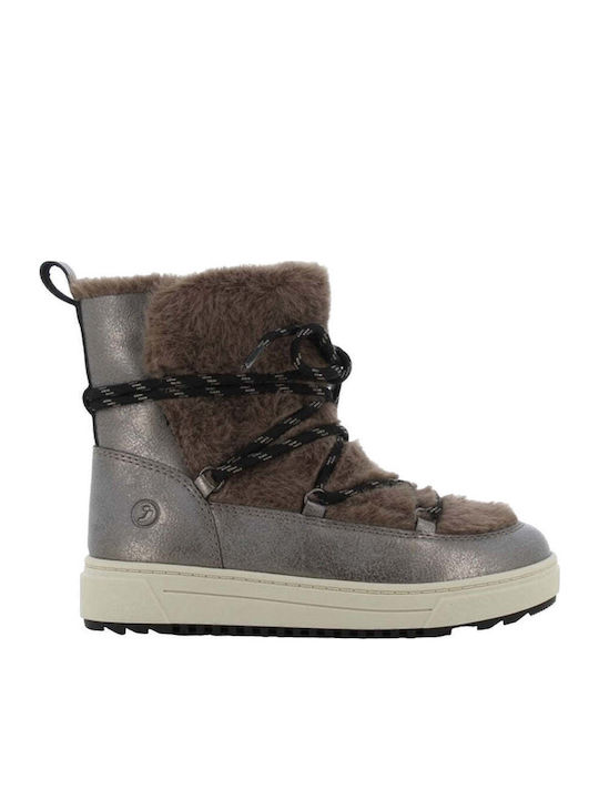 Anatomisch Kinder-Schneestiefeletten mit Reißverschluss Gray