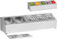 Display Stand Food Containers 5 X Gn1/6 + 5 X Containers