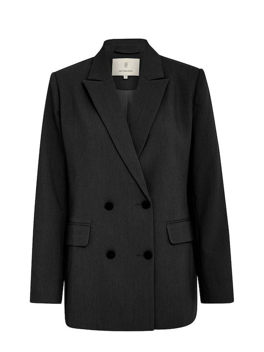Peppercorn Damen Gekreuzt Blazer Schwarz