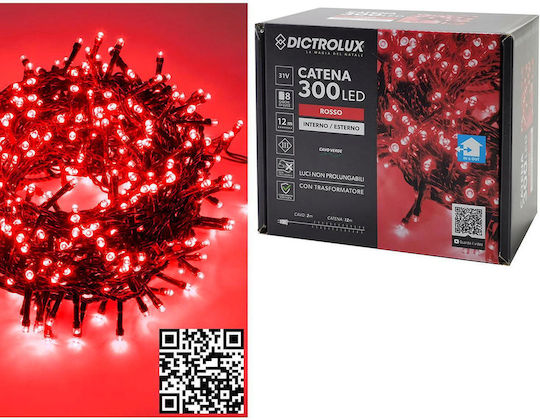 300 Luminite LED 14m. Roz tip Șir 1buc
