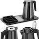 Hotel Welcome Set Electric Kettle Tray 1.2 L 1800 W Black