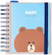 Line Friends Daily Agendas Spiral 14x16cm