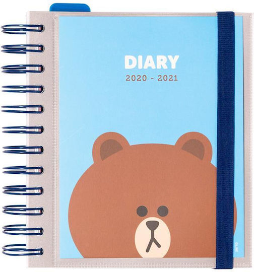 Line Friends Daily Agendas Spiral 14x16cm