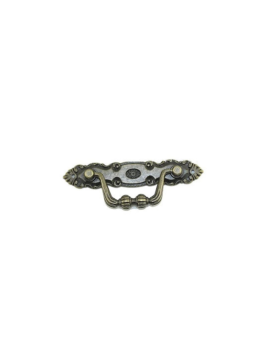 Χερούλι Μεταλλικό Μπρονζέ Αντικέ 105x20mm