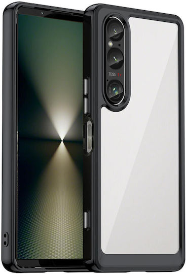 Θήκη Sony Xperia 1 Vi Fusion Hybrid Διαφανής Μαύρη