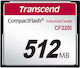 Transcend Industrial Memory Card Cf Cf220i 512mb
