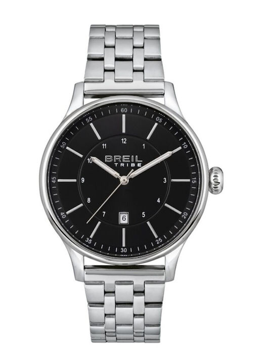 Breil Ανδρικό Ρολόι 42mm Μπαταρίας με Ατσάλινο Μπρασελέ