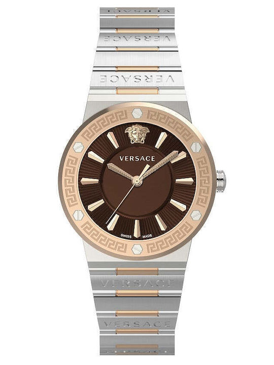 Versace Greca Logo Lady Ceas de Damă cu Arginti...