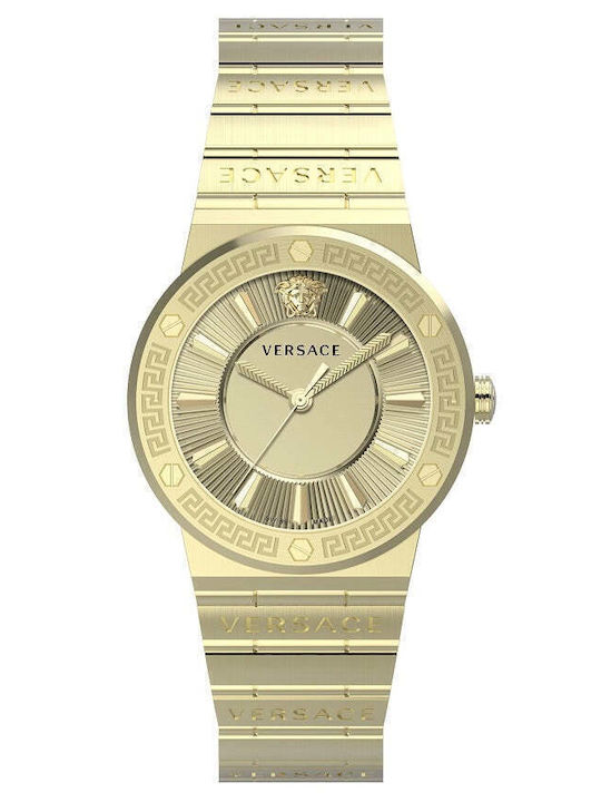 Versace Greca Logo Lady Ceas de Damă cu Auriu B...