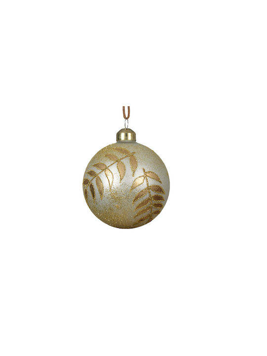 Decorative Hanging Ball Ornament Ornament Glass White