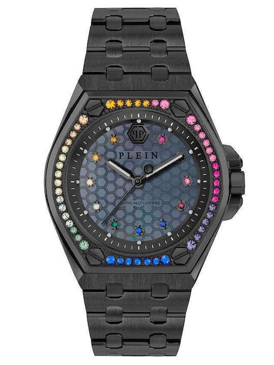 Philipp Plein Extreme Γυναικείο Ρολόι 38mm Μπαταρίας με Μαύρο Μεταλλικό Μπρασελέ