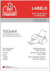 Romeo Maestri Self-Adhesive Rectangular A4 Labels 40x20mm