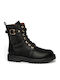 Kids Boots from Patent Leather with Zipper Black
