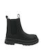 Garvalin Kids Leather Boots with Zipper Black