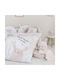 Nima Lovely Bunny Baby Sheets Set Cradle Cotton Pink Pink 70x110cm 2pcs