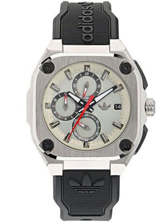 adidas One Women's Watch Chronograph with Black Rubber Strap
