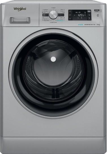 Whirlpool Пералня 9кг с Парна Технология 1400 Оборота FreshCare+ Сребрист FFD 9469 SBSV EU