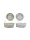 ArteLibre Decorative Basket Wicker White 36x36cm