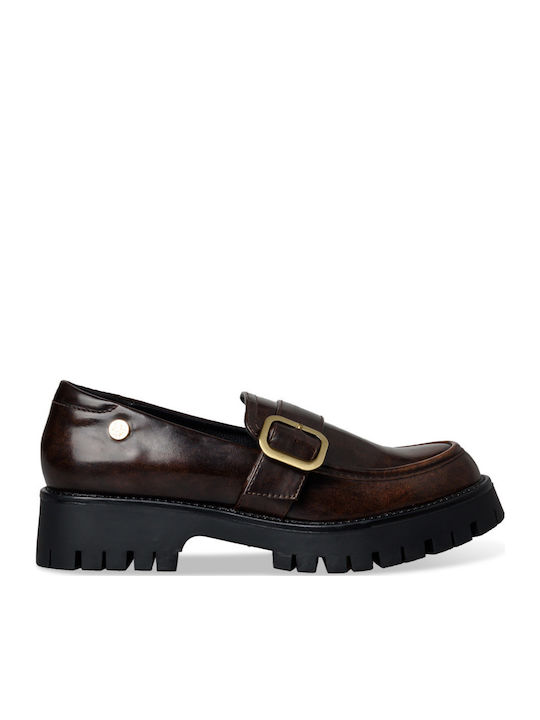 Envie Shoes Women's Loafers in Brown Color