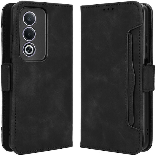 Book Δερματίνης / Πλαστικό / Σιλικόνης Μαύρο (Oppo A80 5G)