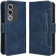 Book Piele artificială / Plastic / Silicon Albastru marin (Oppo A80 5G)