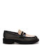 Δερμάτινα Γυναικεία Loafers σε Γκρι Χρώμα