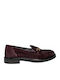 Δερμάτινα Γυναικεία Loafers σε Μπορντό Χρώμα