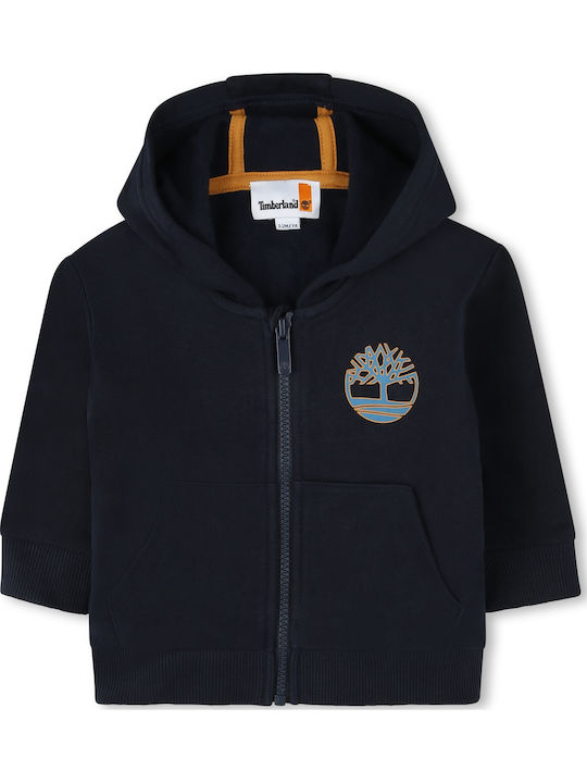Kinder-Sweatshirt Strickjacke Blau